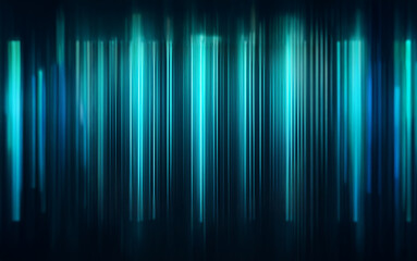 Poster - Abstract background featuring glowing blue and cyan vertical lines on a dark background.