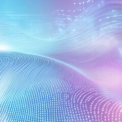Aufkleber - Digital Abstract Background With Fluid Waves and Binary Patterns Representing Technology and Innovation