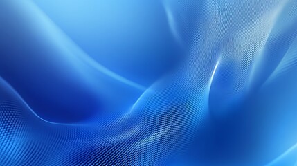 Poster - Flowing Blue Fabric Creates a Serene Atmosphere in a Soft, Soothing Backdrop Ideal for Design Projects or Artistic Inspiration