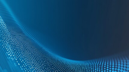 Aufkleber - Blue Digital Wave Pattern Creating an Abstract Background Suitable for Technology Themes and Futuristic Designs