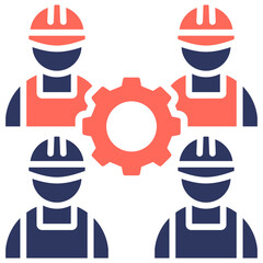 Canvas Print - Project Team Icon