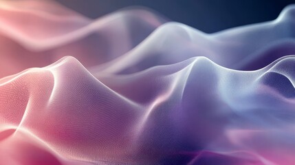Poster - Soft Flowing Fabric in Pastel Colors Creating a Dreamy Abstract Background Evoking a Sense of Tranquility and Elegance