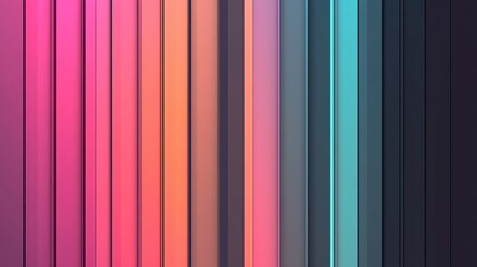 Poster - Abstract Colorful Vertical Stripes Gradient Background (1)