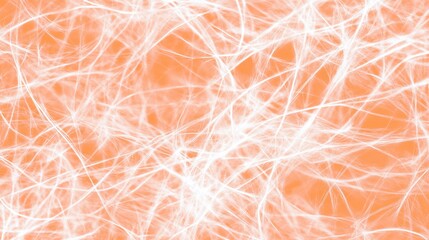 Poster - Abstract Orange and White Intertwined Lines Texture