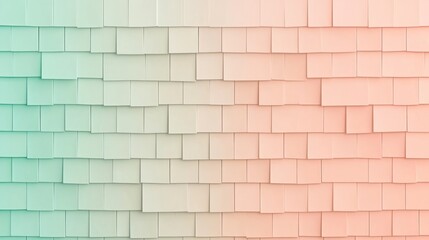Poster - Abstract Pastel Cube Wall Gradient Texture Background
