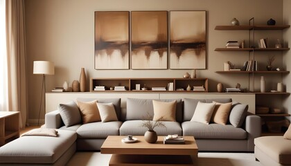 Wall Mural - modern living room