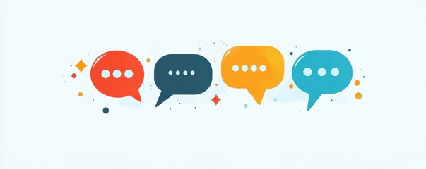 Poster - Customer Service Chat: Online support chat illustration, flat design, customer service, modern communication, digital business assistance