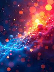 Poster - A vibrant abstract background features a mesmerizing combination of colors that sparkle and shine with dynamic energy._00001_