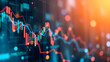 © Josh Zachary - Abstract Finance Digital Business Background. Fintech Technology or Science Research Presentation Backdrop. Digital Crypto Business Illustration.