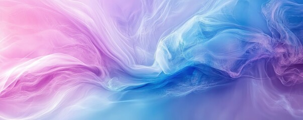 Poster - abstract background, colorful waves, dynamic fluid texture, vibrant colors of blue, purple, and pink, elegant design for modern art and technology visuals