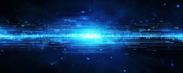 Aufkleber - Abstract blue technology communication background featuring stock market economic graphs, business financial concepts, and diagrams