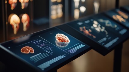 Poster - Interactive Display of Human Brain Models and Neural Pathways in Modern Exhibition Space with Scientific Data Visualization