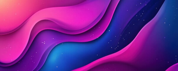 Poster - Abstract colorful background with fluid shapes and vibrant hues, showcasing elegant swirls of purple, pink, and blue Ideal for artistic projects and designs