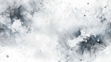 Poster - High-resolution abstract black and white watercolor texture with cloudy and smoky patterns, perfect for artistic backgrounds and creative designs.