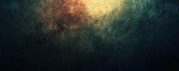 Poster - Abstract dark grainy gradient background with blurred light and shadow, color blending effect, Aesthetic texture