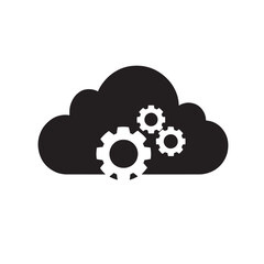 Poster - Cloud computing gears icon. (2)