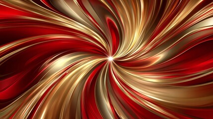 Aufkleber - Vibrant Swirling Red and Gold Abstract Background for Creative Projects