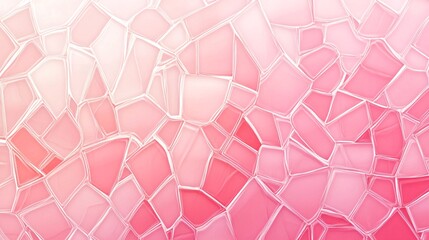 Aufkleber - Abstract Pink Geometric Background with Soft Gradients and Textured Glass Effect