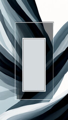 Wall Mural - abstract waves of grey and blue blend in a modern artistic composition