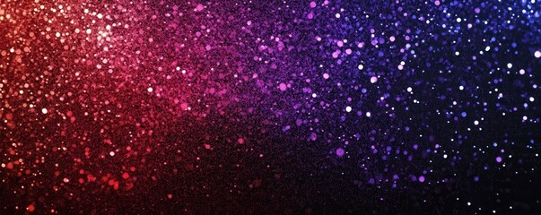 Wall Mural - abstract glowing noise texture background, purple red black grainy color gradient shape, vibrant ban