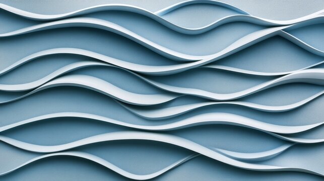 Abstract Blue Wave Pattern   D Wavy Texture Background