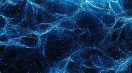 Poster - Abstract digital network connection blue background 3D rendering