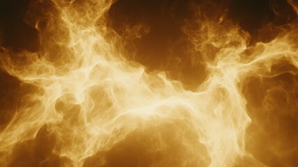 Poster - Golden Celestial Nebula Abstract Art