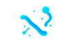 © Ethan Blake Archive - enzymes icon. Linear, Blue Fill and Gradient Style Design Isolated On White Background. Generative AI