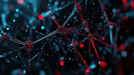 Poster - Network connection concept. Internet Communication Big data, Technology Background - 3d rendering.