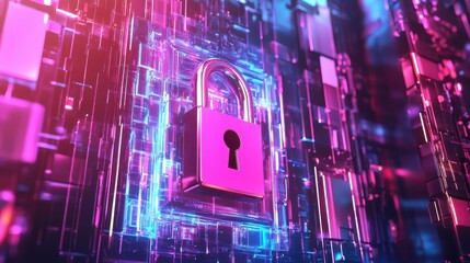Poster - Cyber security software abstract concept vector illustration. Information security software, antivirus solution, cybersecurity program, network safety, corporate data protection abstract metaphor.