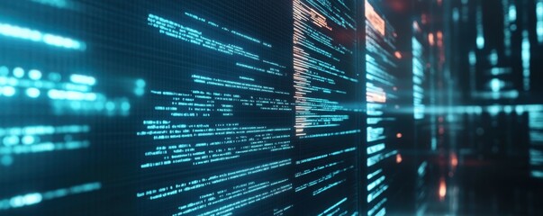 Aufkleber - an image of a computer screen showing the sequence and analysis of genetic code.