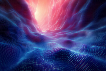 Poster - a computer generated image of a wave