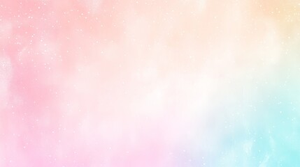Poster - Pastel Sky with Sparkling Stars Dreamy Galaxy Background