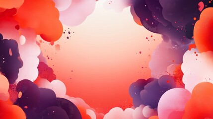 Poster - Colorful Abstract Background with Soft Shapes and Gradients for Creative Design and Modern Art Projects