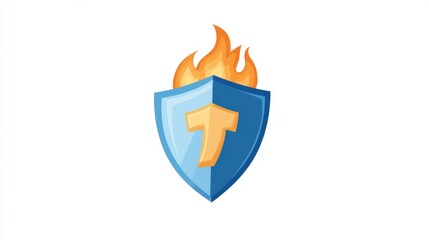 Poster - firewall protection icon. Element of cybersecurity icon for mobile concept and web apps. Glyph style firewall protection icon can be used for web and mobile on white background