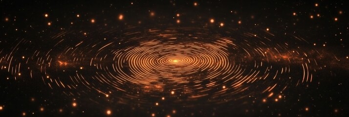 Fototapete - Digital fingerprint graphic showcasing intricate patterns with ample copy space for creative uses. Generative AI