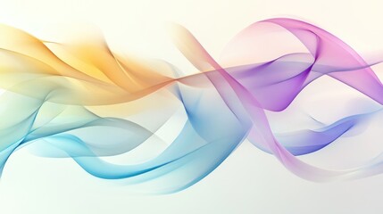 Wall Mural - Abstract colorful wave design.