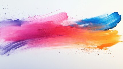 Poster - Vibrant Abstract Colorful Brush Strokes Creating a Dynamic Artwork Background for Creative Projects and Design Applications in Modern Aesthetic Styles