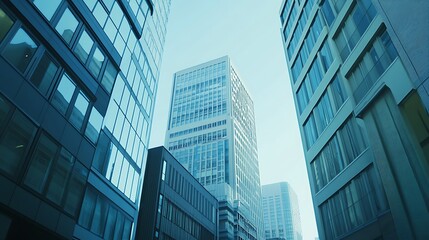 Aufkleber - City buildings view.