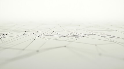 Poster - Abstract line and dots network.