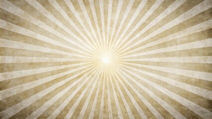 Poster - Vintage Sunburst Design with Grunge Texture and Radial Lines