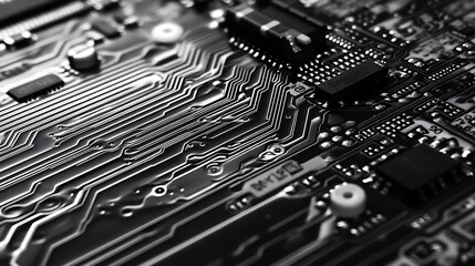 Aufkleber - Close up of circuit board.