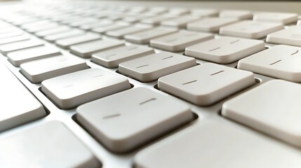 Poster - Close-up view of laptop keys.