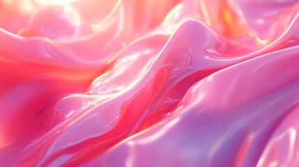 Poster - Flowing colorful liquid textures abstract art digital artwork bright environment close-up view artistic concept