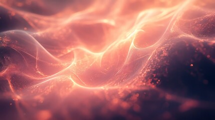 Poster - Dynamic light waves abstract digital realm visual art ethereal environment close-up view energy concept
