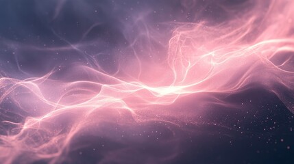 Poster - Ethereal light trail abstract space digital art cosmic environment dreamy view energy concept for visual impact