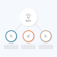 Poster - Vector infographic label design with circle infographic template design and 3-4-5-6 options or steps. Can be used for process diagram, presentations, workflow layout, banner, flow chart, info graph