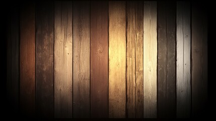 Poster - Warm Hues Wooden Panel Background Texture