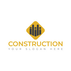 Wall Mural - Real Estate vector building construction Repair logo