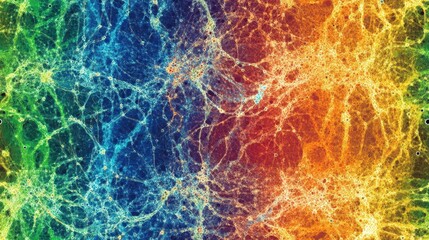 Poster - Vibrant Neurites Showcase the Beauty of Cellular Networks in Colorful Display
